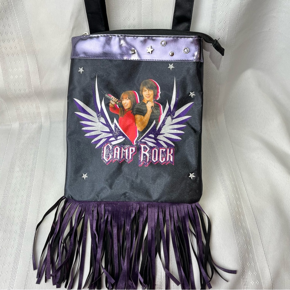 Disney Camp Rock Purse Joe Jonas and Demi Lovato Girls Bag Nostalgia Movie